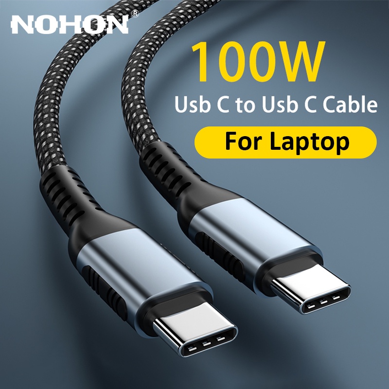 NOHON USB C To USB Type C Cable for MacBook IPad Pro PD 100W Fast Charging for Huawei Samsung Xiaomi Realme Type C Charger Cord|Mobile Phone Cables| - AliExpress