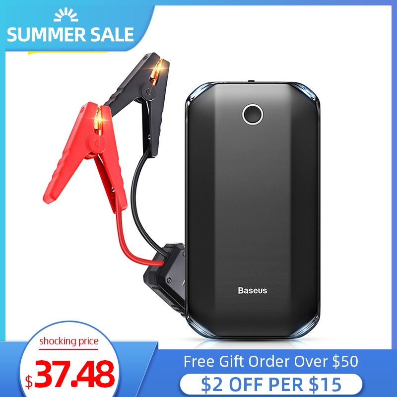 Baseus Starting Device Car Jump Starter Batery Power Bank 800A Jumpstarter Auto Buster Car Emergency Booster Jumper Starter|Jump Starter| - AliExpress