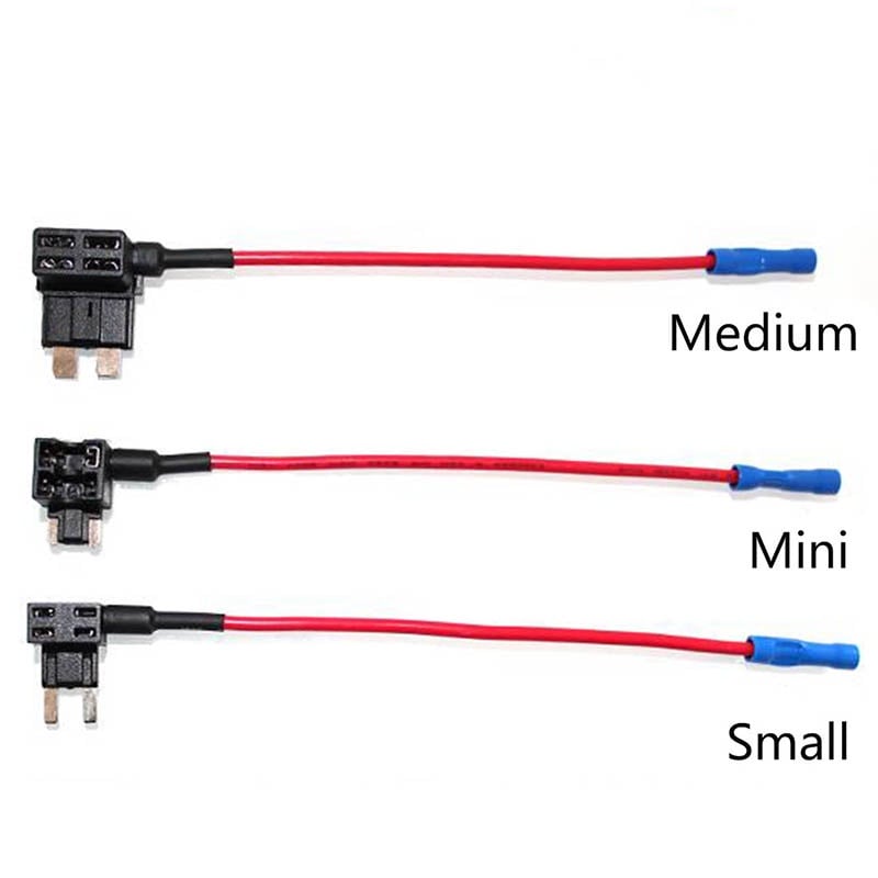 12V MINI SMALL MEDIUM Size Car Fuse Holder Add a circuit TAP Adapter with 10A Micro Mini Standard ATM Blade Fuse-in Fuses from Automobiles & Motorcycles on AliExpress
