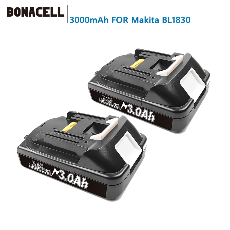 Bonacell 3.0/4.0/6.0Ah Lithium Rechargeable Replacement for Makita 18V Battery BL1850 BL1830 BL1860 LXT400 Cordless Drills L70|Replacement Batteries| - AliExpress