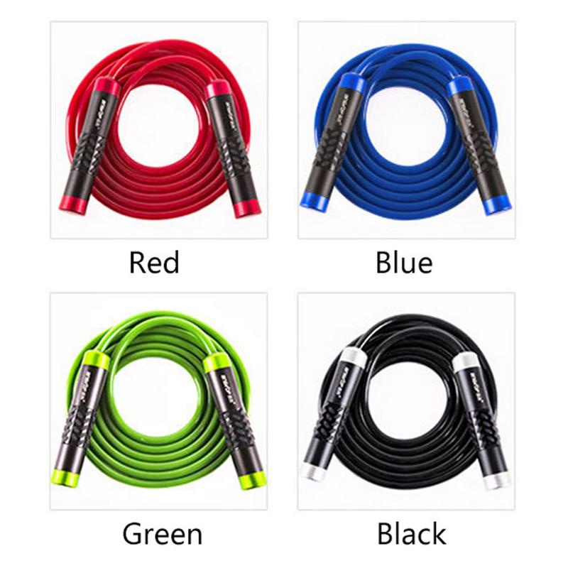 Length Adjustable Steel Wire Skipping Rope High Speed Fitness Equipment Skip Rope Nonslip Handle Jumping Ropes For Child Adult