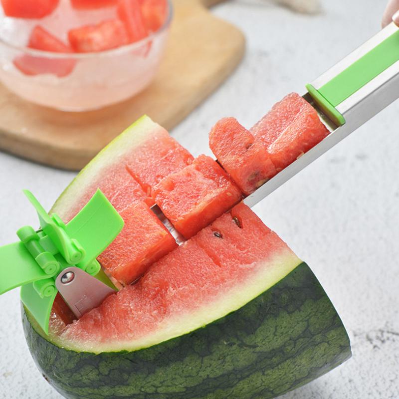 Watermelon Slicer Knife Fruit Cutter Windmill Shape Plastic Slicer Power Save Cutter Fruit Vegetable Tools Kitchen Gadgets