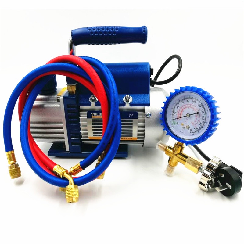 150W Vacuum pump FY-1H-N Air conditioni Add fluoride tool Vacuum pump set With refrigerant table Pressure gauge Refrigerant tube