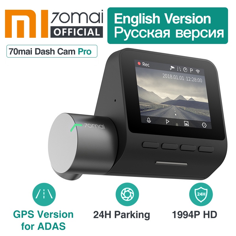 Xiaomi 70mai Dash Cam Pro 1944P GPS ADAS 70 mai pro Cam English Voice Control 24H Parking Monitor 140FOV Night Vision Wifi Cam