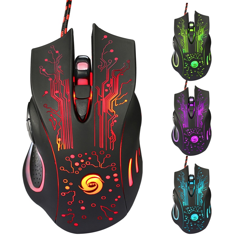 Promotion 3200DPI LED Optical 6D USB Wired Gaming Game Mouse Pro Gamer Computer Mice For PC High Quality