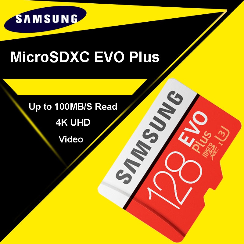 SAMSUNG Micro SD card 128GB Memory Card EVO Plus 128 GB Class10 TF Card C10 microsd UHS-I U3 Free Shipping cartao de memoria