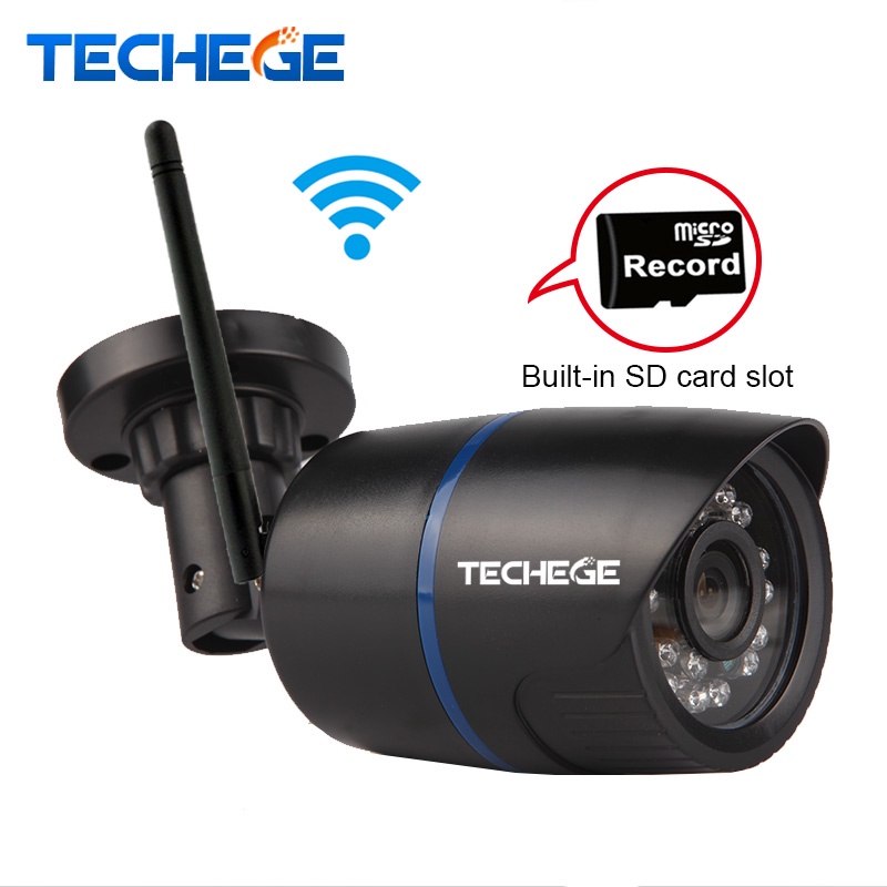 Techege 960P WIFI IP Camera 1.3MP wireless camera Waterproof Night Vision TF Card Slot Motion Detection Outdoor Security Camera