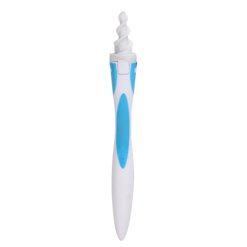 MOONBIFFY Soft Spiral Disposable Ear Wax Remover Removal Swab safe cleaner Earpick Tool