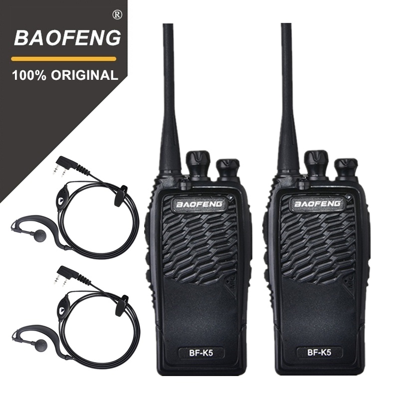 2PCS 100% Original Baofeng Radio Comunicador BF-K5 Walkie Talkie Hotel Handheld Transceiver Cb Radio K5 Ham Radio Woki Toki