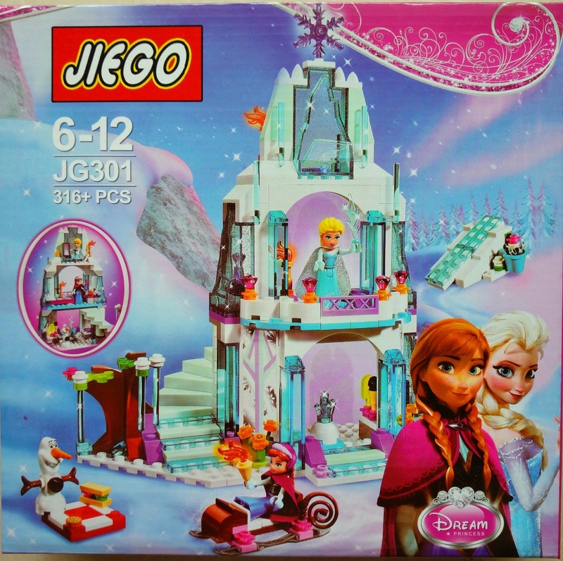 Girls Friends 41062 Elsa's Ice Castle Building Blocks Princess Anna Olaf Minifigures Gifts Toys Compatible Legoe Princess