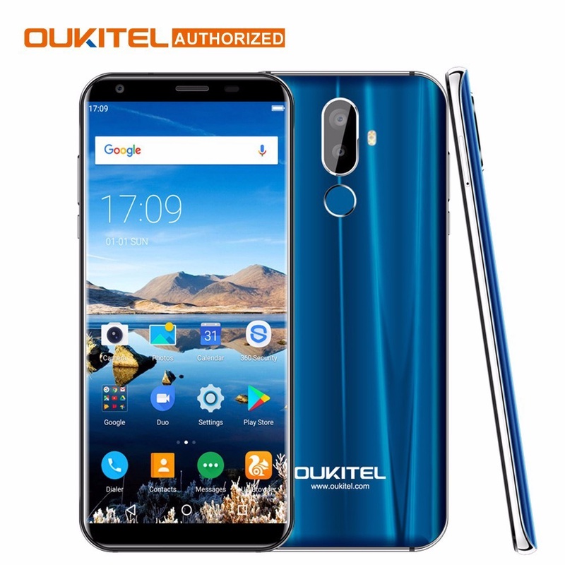 Pre-sale Oukitel K5 18:9 5.7'' Android 7.0 2GB RAM 16GB ROM MTK6737T Quad Core 8MP 3 Cameras 4000mAh Fingerprint Mobile Phone