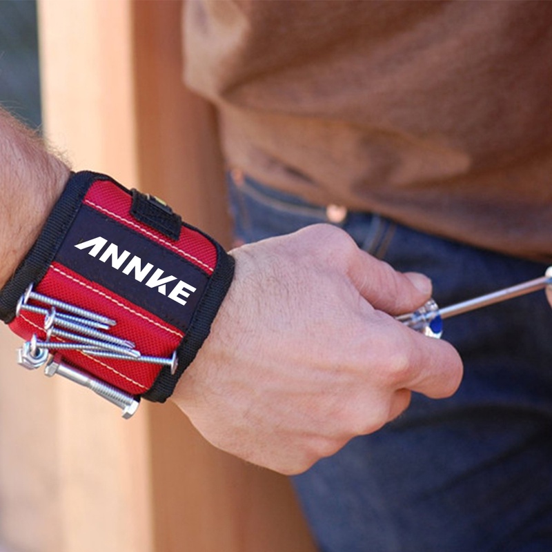 Magnetic Wristband with Strong Magnets for Holding Screws, Nails, Drill Bits Great for Your Tool Bag, Perfect for Auto Repair