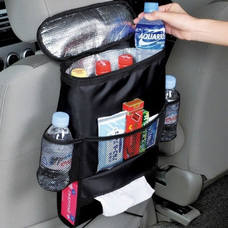 Auto Care Car Seat Organizer Cooler Bag Multi Pocket Arrangement Bag Back Seat Chair Car Styling car Seat Cover Organiser