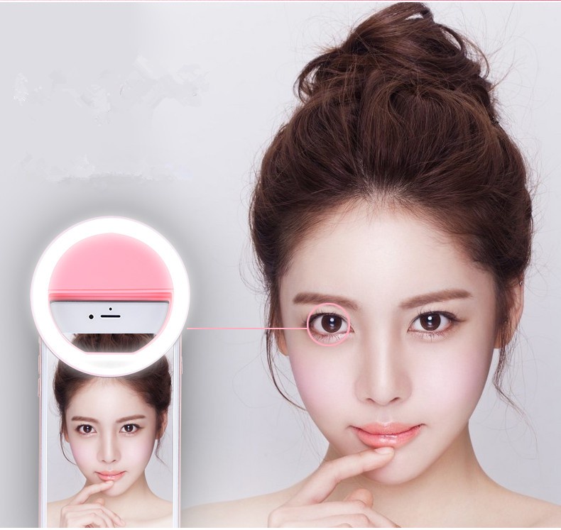 Luxury Universal LED Flash Light Up Selfie Luminous Phone Ring For iPhone 6 6S Plus LG Samsung For Xiaomi Huawei Lenovo Oneplus