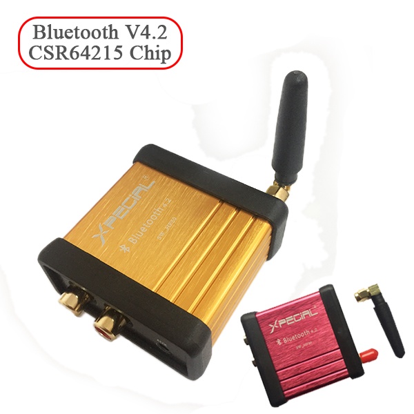 HIFI-Class Bluetooth 4.2 Audio Receiver Amplifier Car Stereo Modify Support APTX Low Delay Gold/Red/Blue ColorFree Shipping