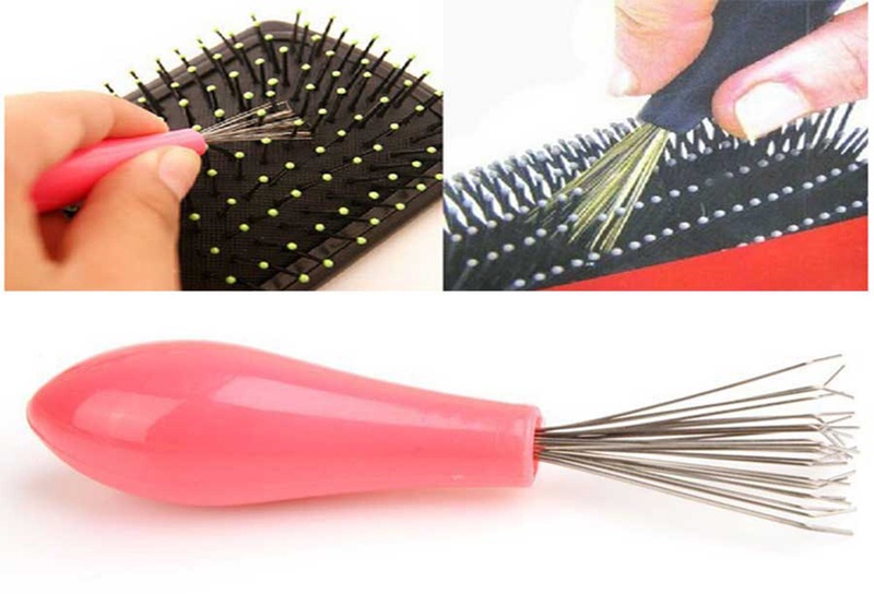 Comb Hair Brush Cleaner Cleaning Remover Embedded Beauty Tools Plastic Handle Hot 2016
