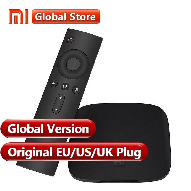 Original Global Version Xiaomi Mi Box 3 2GB 8GB Android 6.0 Smart 4K Ultra HD Movie WIFI Google Media Player Multi-language