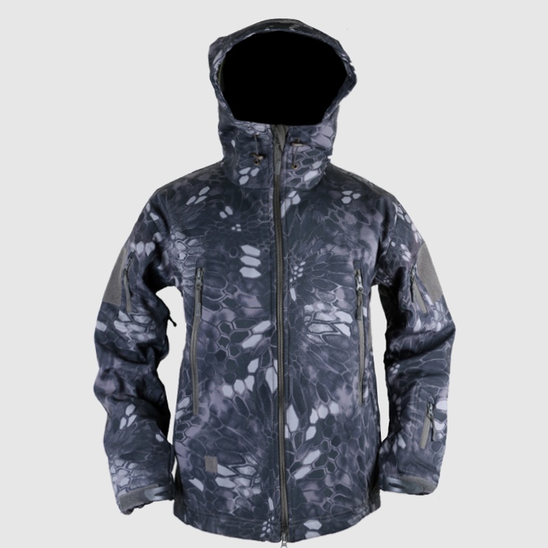 Shark Skin Military Jacket Men Softshell Waterpoof Camo Clothes Tactical Camouflage Army Hoody Jacket Male Winter Coat