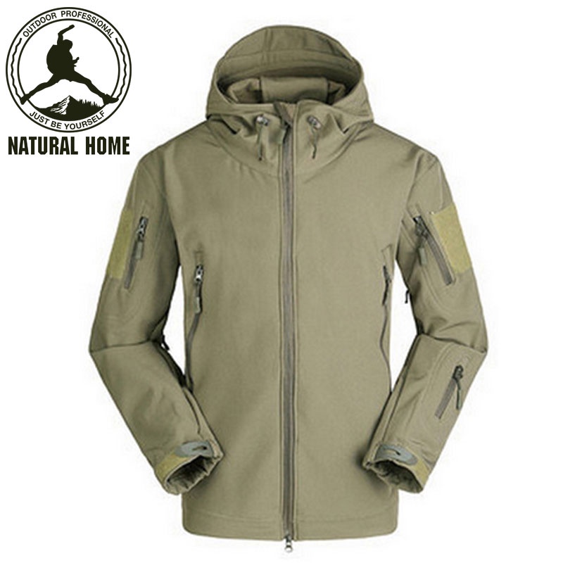 [NaturalHome] Brand Winter Men Outdoor Waterproof Windproof Mountaineering Jackets Sportswear TAD Shark Skin Softshell Jacket