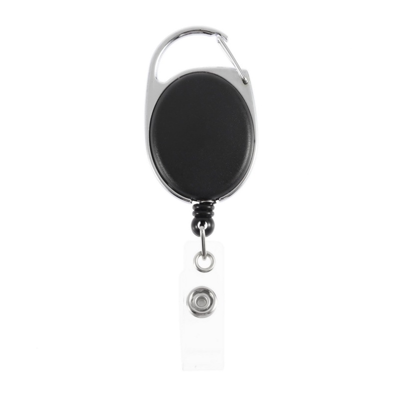 1pc New Retractable Pull Badge Reel Chain Reel ID Lanyard Name Tag Card Badge Holder Reel Recoil Belt Key Badge Reel Clip