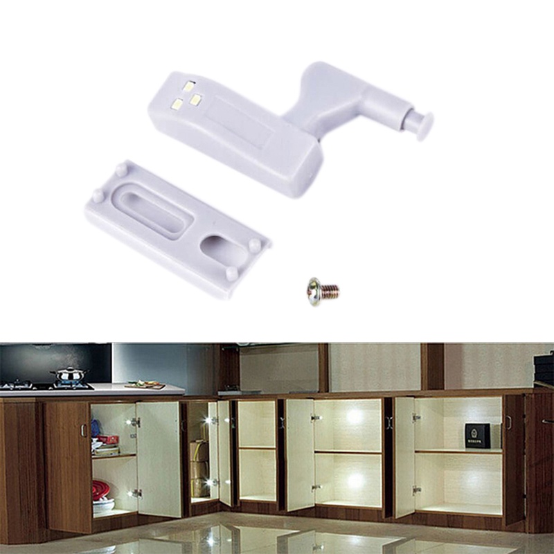 Universal Furniture Cupboard Cabinet Wardrobe Hinge Led Lamp Night Light Door Open Auto ON LED Bulb Energy Saving Home Lights