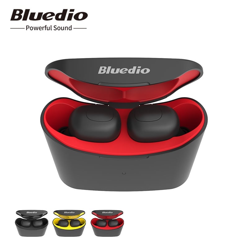 Bluedio T-elf TWS Bluetooth Earphone 5.0 original with charging boxin ear sport wireless earphone for music and cell phones
