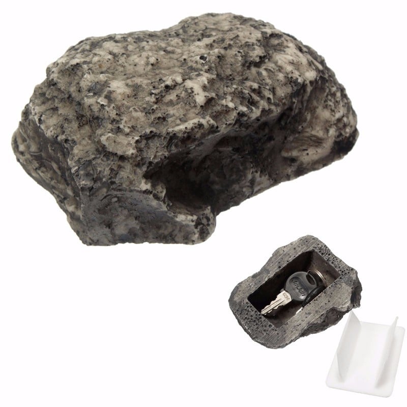 NEW  Key Box Rock Hidden Hide In Stone Security Safe Storage Hiding Outdoor Garden  Durable Quality