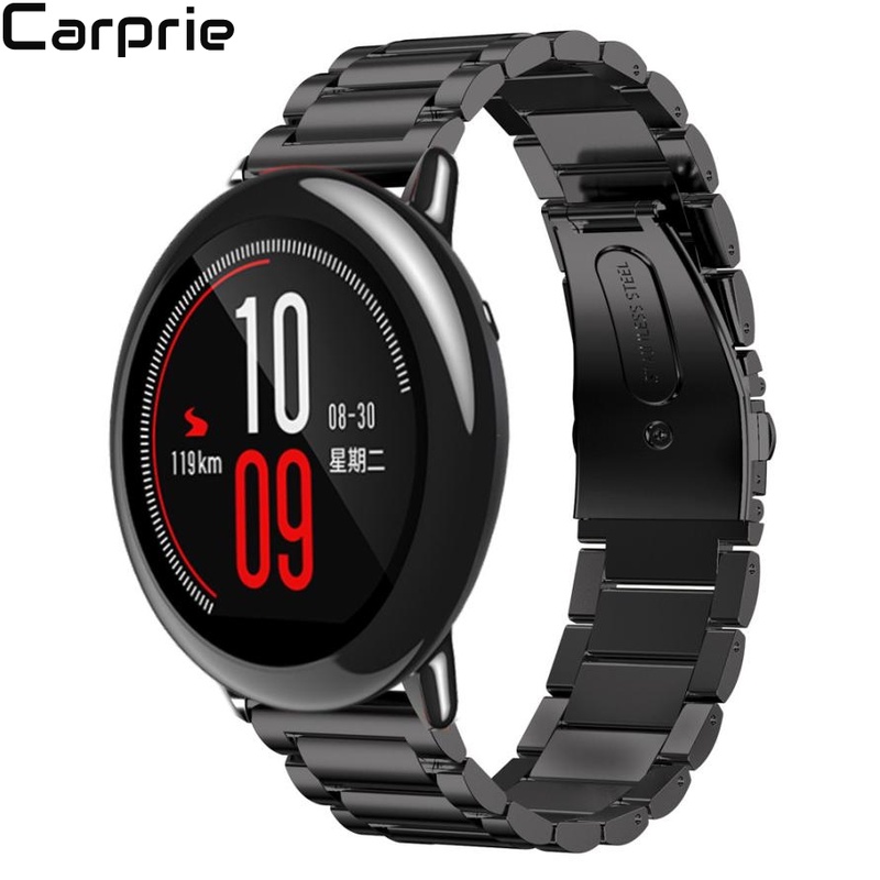 TOP quality luxurious Stainless Steel Bracelet Smart Watch Band Strap For Xiaomi for Huami for Amazfit A1602 HOT 2DEC29