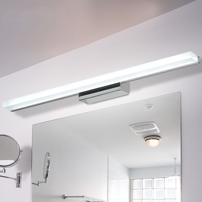 Longer LED Mirror Light 0.4M~1.5M AC90-260V Modern Cosmetic Acrylic Wall lamp Bathroom Lighting Waterproof  Free Shipping