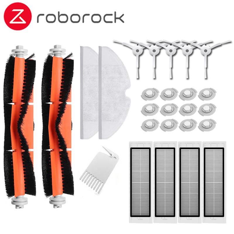 Main Brush Hepa Filter Side Brush mop cloths suitable for Xiaomi Mi Robot Roborock s50 s51 Roborock 2 Vacuum Cleaner spares Kit-in Vacuum Cleaner Parts from Home Appliances on Aliexpress.com | Alibaba Group