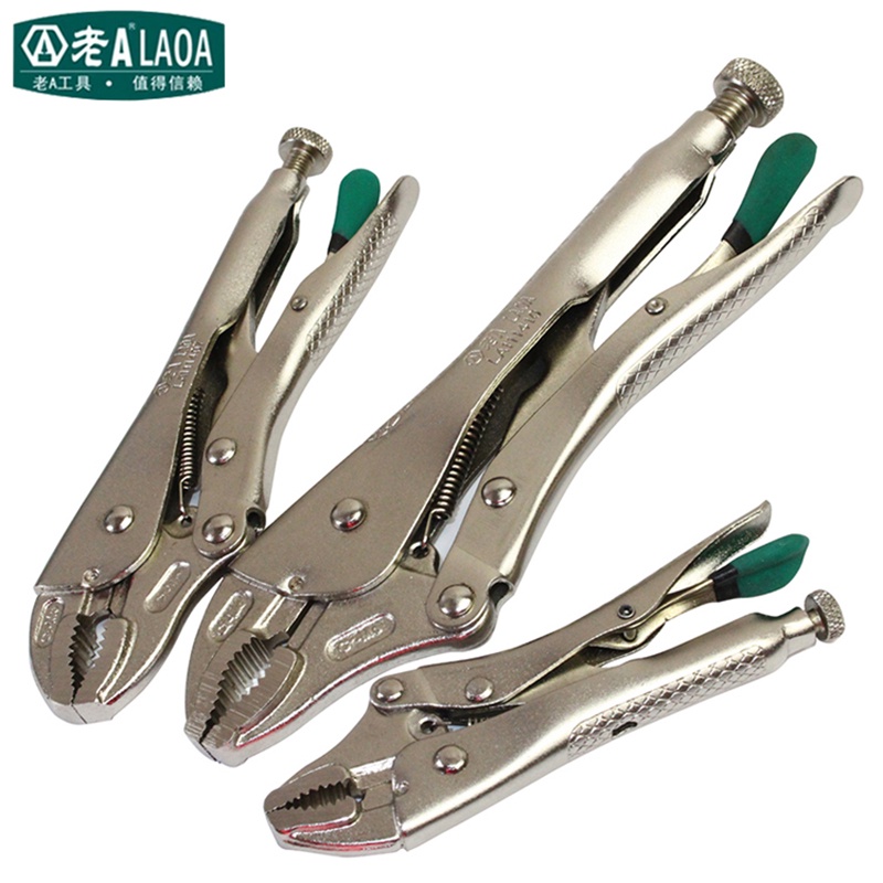 LAOA Industrial-grade Locking Pliers 5inch 7inch 10inch  Multi-fonction Cr-Mo Material Round Tongs Plier