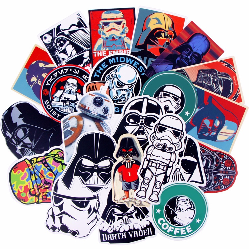 Mixed Super Hero Stickers For Star War Graffiti JDM Decal For Kid DIY Skateboard Laptop Car Luggage Bicycle Waterproof Sticker