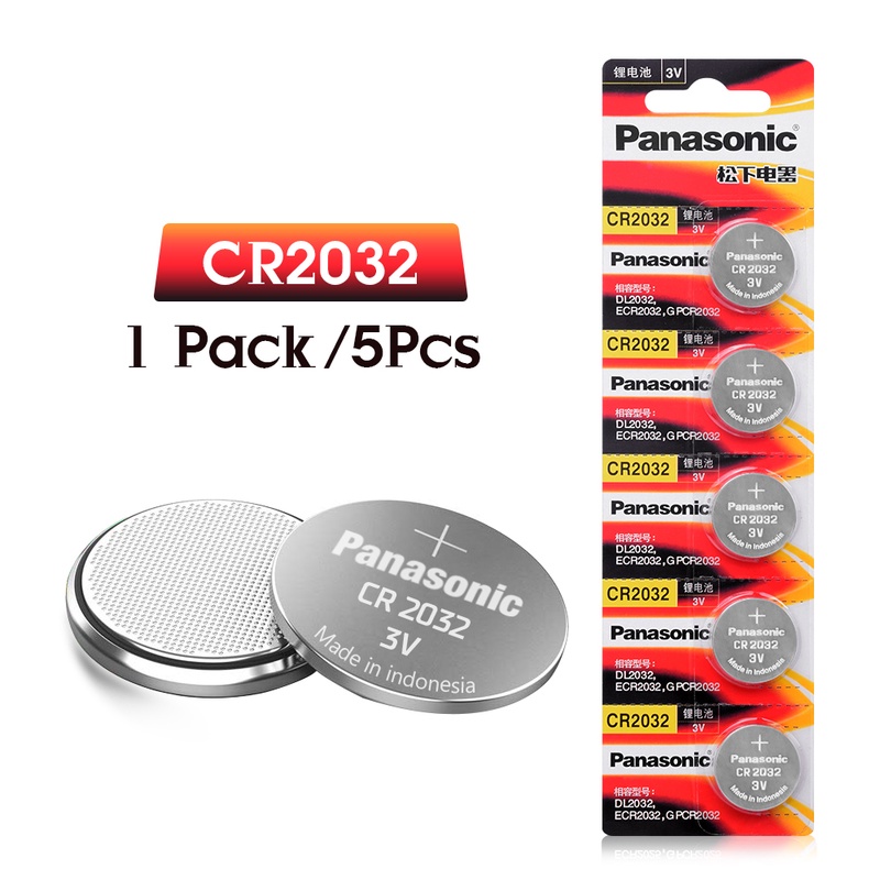 PANASONIC 5pcs original cr2032 DL2032 ECR2032 5004LC KCR2032 BR2032 3v button battery For Watch Computer Remote control toys-in Button Cell Batteries from Consumer Electronics on AliExpress
