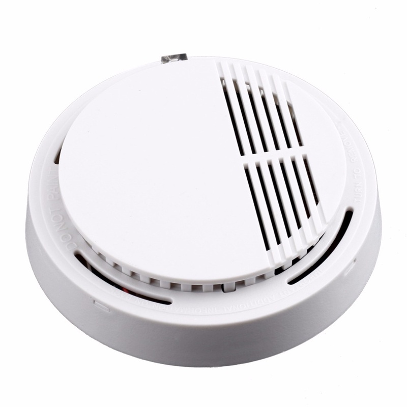 Independent Alarm Fire Smoke Sensor Detector 85dB Photoelectric Monitor Home Security System for Family Guard Office Restaurant