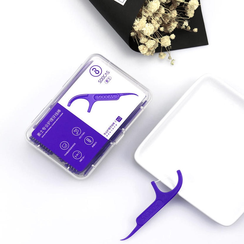 300pcs Xiaomi Soocas מקצועי שיניים Flosser ארגונומי עיצוב בדיקות ה FDA מזון כיתה שיניים פוס להרים שיני שן קיסמים|Smart Remote Control| - AliExpress