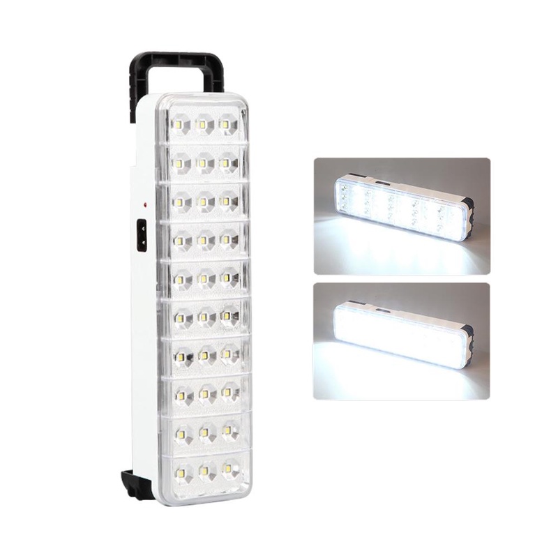 New 30LED Multi-function Rechargeable Emergency Light Flashlight Mini 30 LED Emergency Light Lamp 2 Mode For Home Camp Outdoor