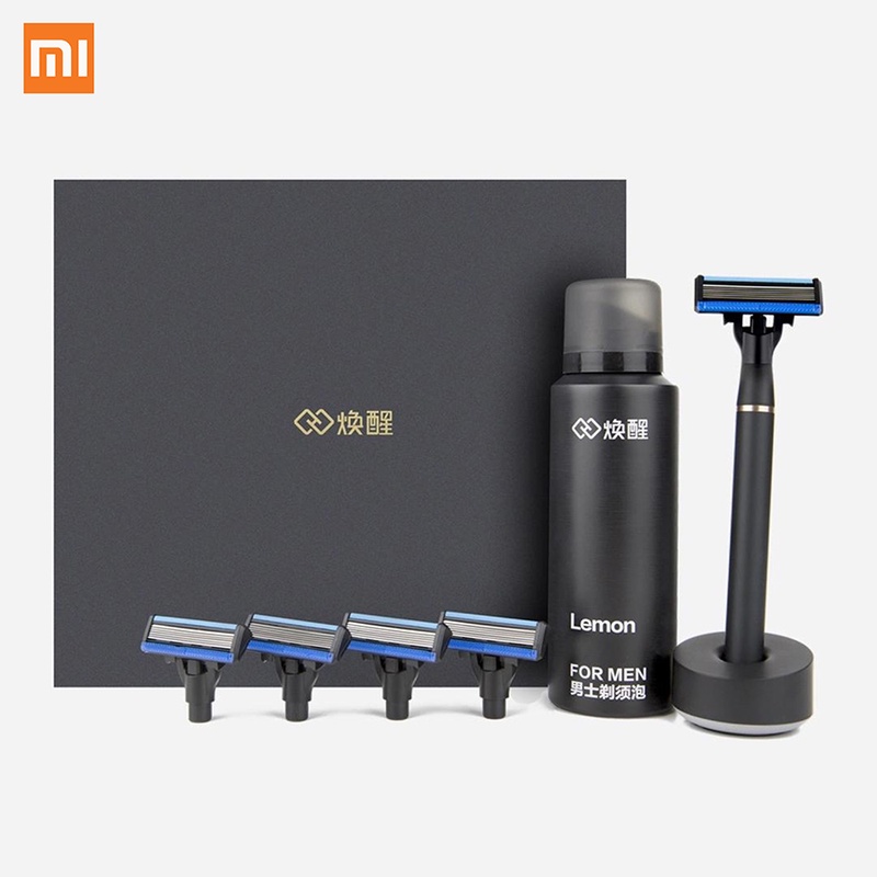Xiaomi New Brand Men Women Shaver Razor Lemon Flavor 8 in 1 Sets Magnetic Replace the Clip For Xiaomi Smart Home