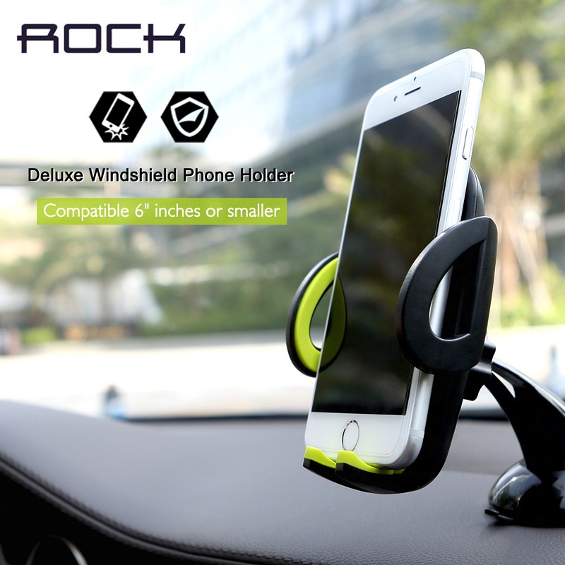 ROCK Simpiz series Deluxe windshield phone holder Car Mobile Phone Holders & Stands pop socket Adjustable Suitable for 4-6inch
