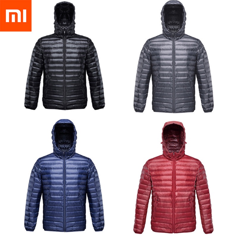 Xiaomi 90 Seamless Piece Goose Down Jacket IPX4 Waterproof Goose Jacket Windproof Light Warm Winter Upper Fashion For Men Gifts