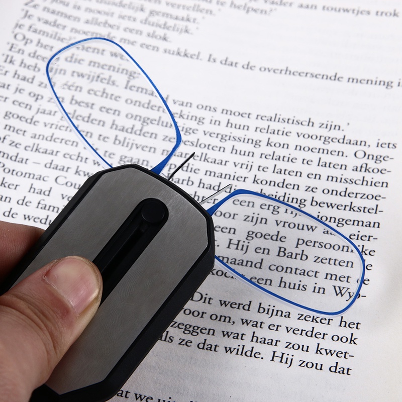 1PC Unisex Old People Foldable Mini Nose Clip Reading Glasses With Key Chain Case Style UX Ultralight Health Care