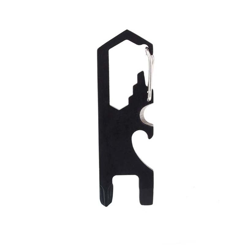 Mini Outdoor Keychain Camping Climbing Carabiner Backpack Hook with Bottle Opener Screw Survival Kits Paracord Accessory