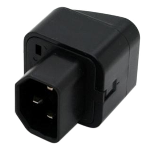 IEC 320 C14 to universal Female Power Adapter AC Power Plug Connector, Black
