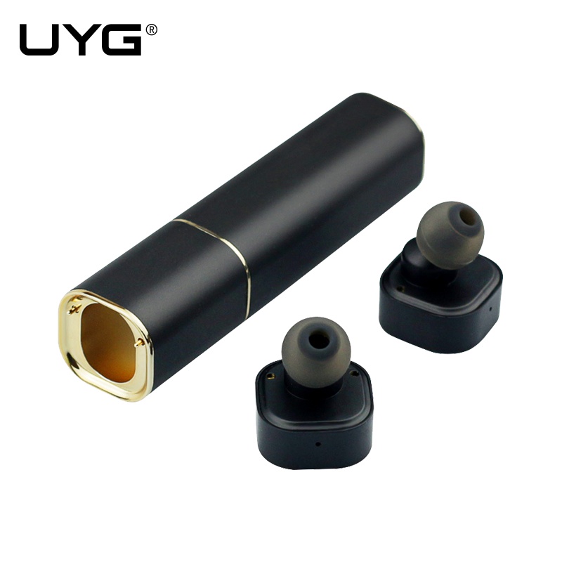 UYG K3 twins wireless earbuds bluetooth headset invisible earphone with microphone emergency power bank for iphone xiaomi phone