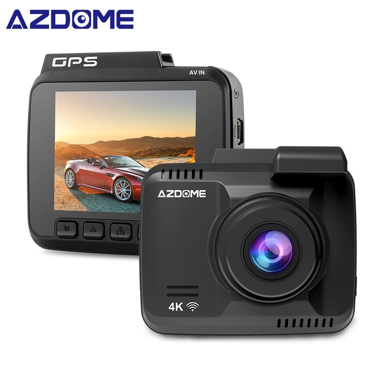 AZDOME GS63H Car Dash Cam 4K 2160P Dash Camera Dual Lens Built in GPS DVR Recorder Dashcam With WiFi G-Sensor Loop Recording