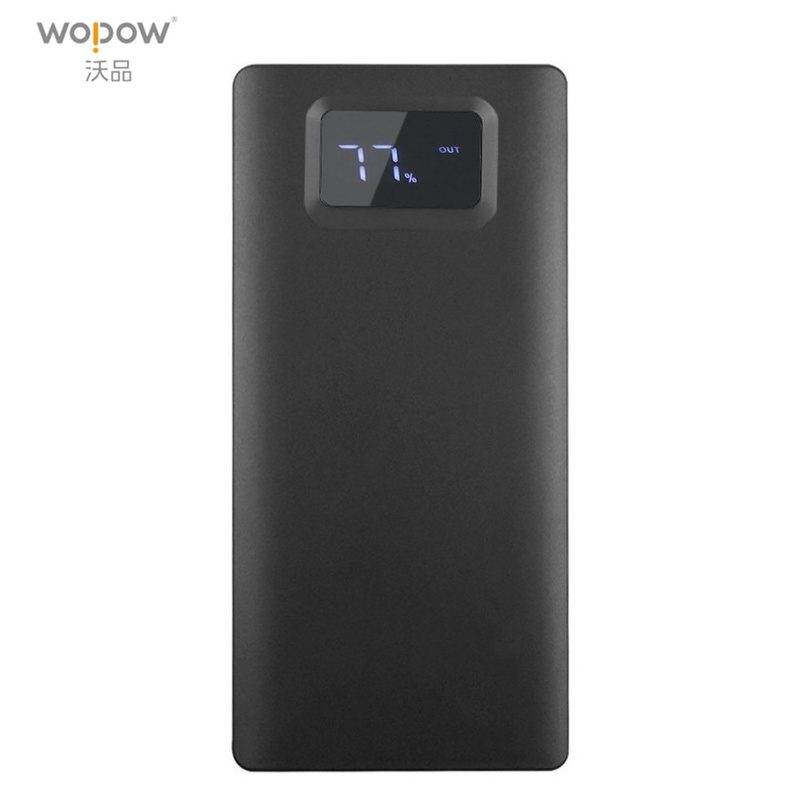 Wopow 20000 mah Power bank Ultra Thin Portable Power Bank with LCD Display Large Capacity 20000mah External Battery Backup