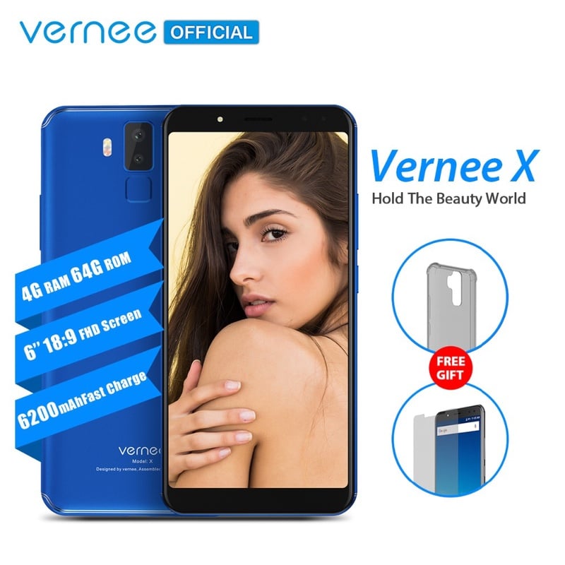 Vernee X 6.0 אינץ 6200 mAh 18:9 FHD Smartphone 4G LTE טלפון סלולרי פנים מזהה 4 GB RAM 64 GB ROM MTK6763 אוקטה Core 16.0 MP נייד טלפון-בטלפונים ניידים מתוך טלפונים סלולריים ותקשורת באתר AliExpress.com | Alibaba Group
