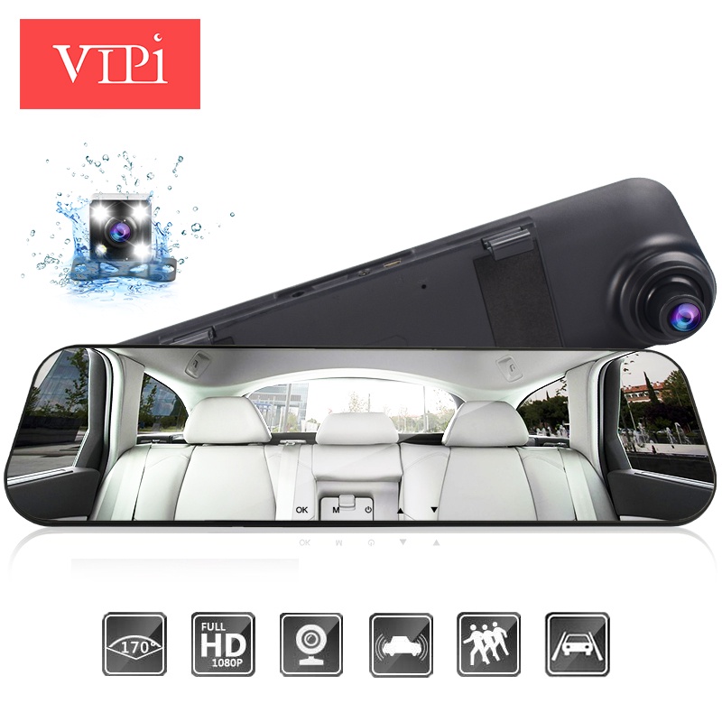 dash cam mirror car dvr mirror dual dash camera dual cameras mirror dashcam full hd dashcamera in car video camera full hd dvrs