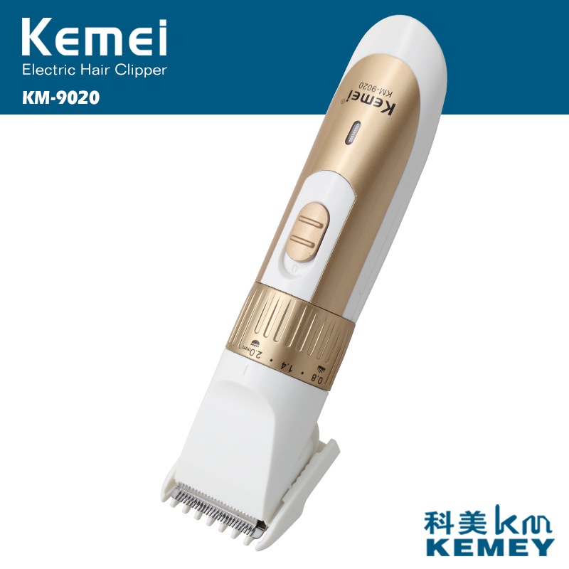 Kemei Rechargeable Professional Men Hair Trimmer Shaver Electric Single Blade Adjustable Hair Clipper Cutting Machine