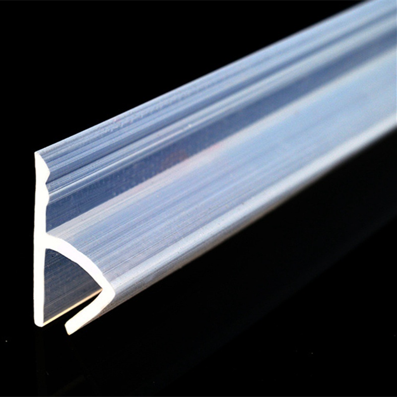 1M Shower Bath Screen Glass Door Silicone Rubber Window Seal Strip h Shape Gap Curved Flat Clear 6mm Weatherstrip LTT9292