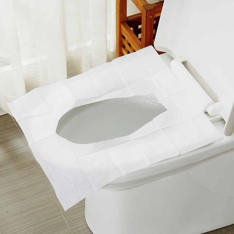 10Packs=100Pcs=1Lot Disposable Toilet Seat Cover Mat 100% Waterproof Travel Portable Toilet Paper Pad (